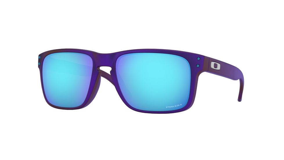 Oakley Holbrook A OO9244 Single Vision Prescription Sunglasses, 56mm, Blue/Red Shift, OO9244-924443-56-SV