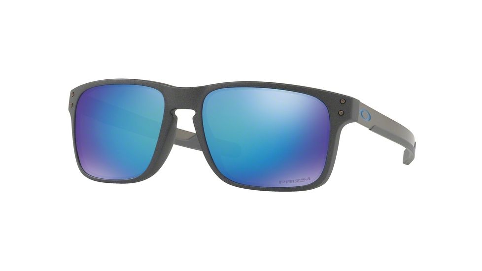 Oakley HOLBROOK MIX OO9384 Sunglasses 938410-57 - Steel Frame, Prizm Sapphire Polarized Lenses