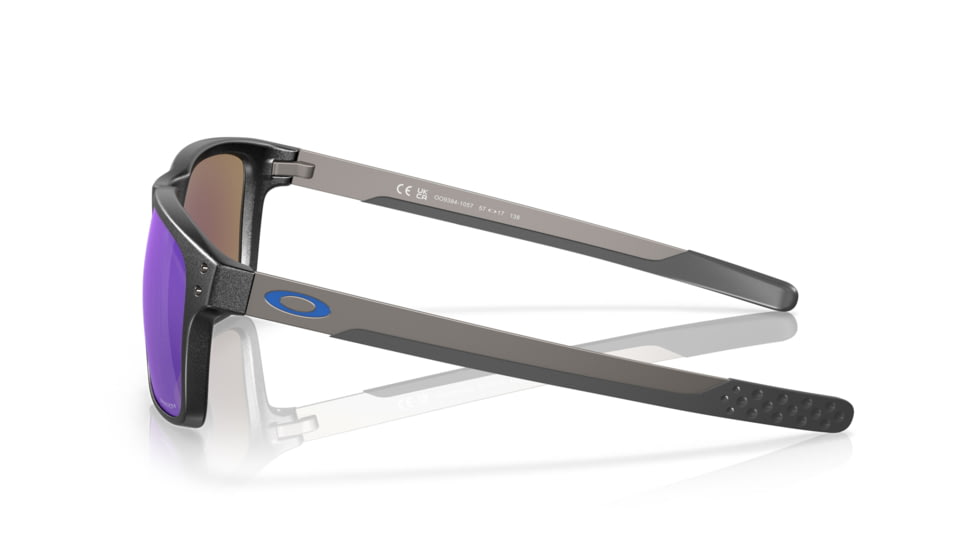 Oakley HOLBROOK MIX OO9384 Sunglasses 938410-57 - Steel Frame, Prizm Sapphire Polarized Lenses