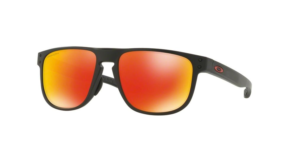 Oakley HOLBROOK R A OO9379 Single Vision Prescription Sunglasses OO9379-937903-55 - Lens Diameter 55 mm, Frame Color Matte Black
