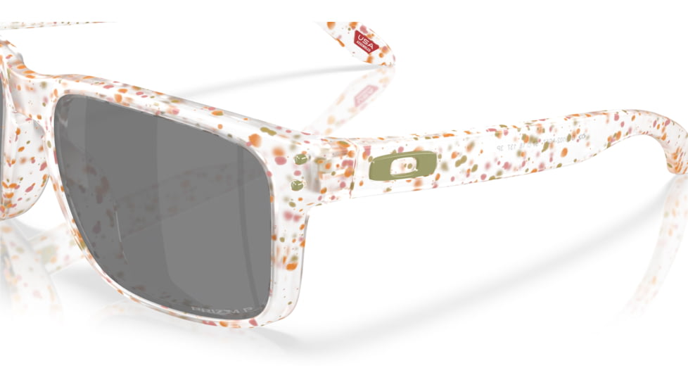 Oakley Holbrook Sunglasses, Matte Clear Terrazzo, PRIZM Black Polarized, OO9102-AG55