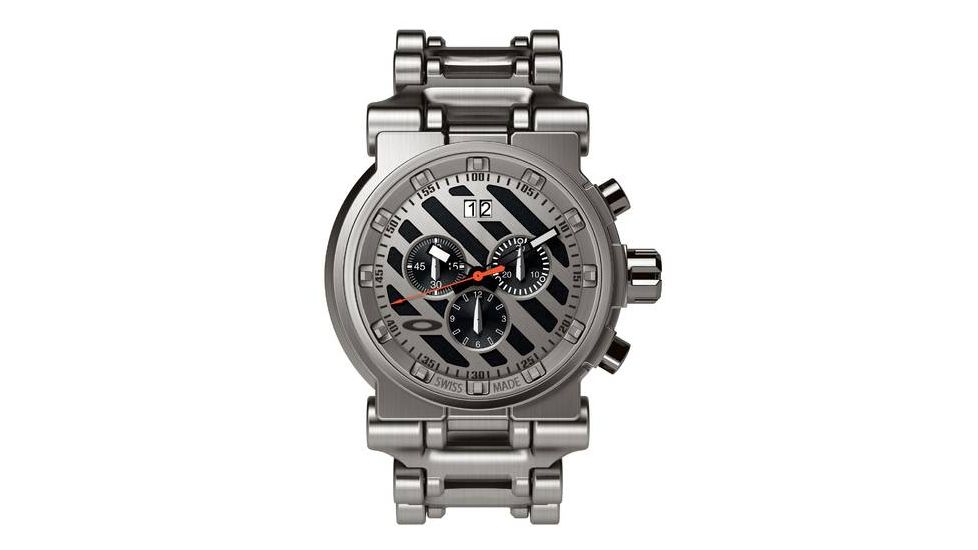 Oakley Hollow Point Quartz Watch, Black Dial and Titanium Strap w/ Titanium Case 26-304