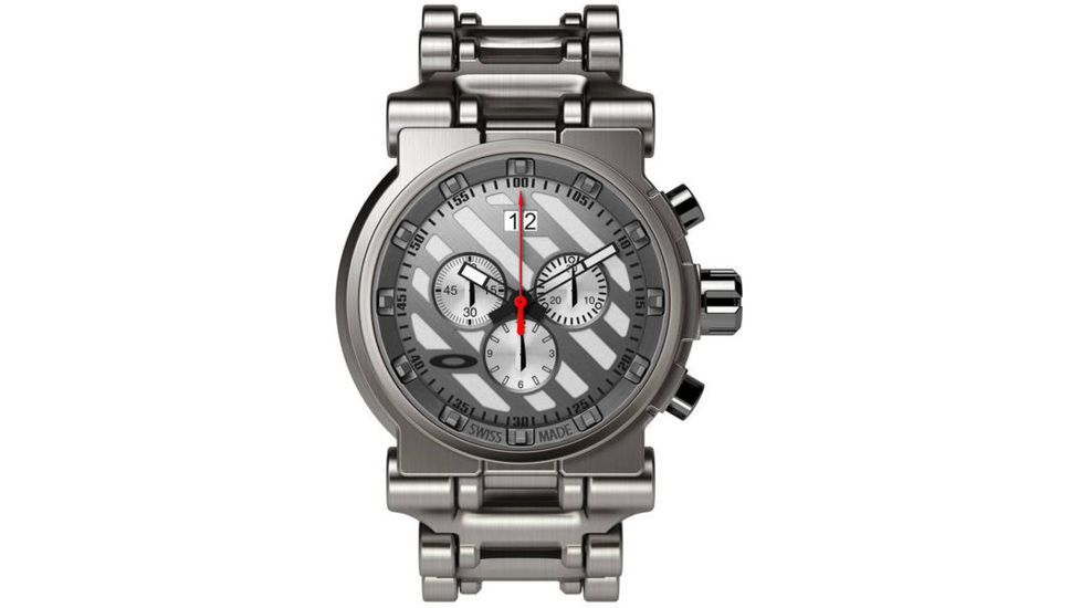 Oakley Hollow Point Quartz Watch, White Dial and Titanium Strap w/ Titanium Case 10-046