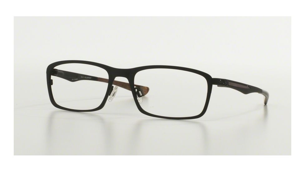 Oakley HOLLOWPOINT OX5075 Prescription Eyeglasses 507501-53 - Satin Black Frame, Clear Lenses