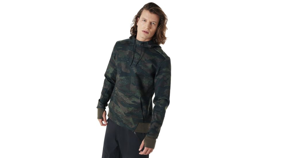 Oakley Hooded Scuba Fleece - Mens, Camou, Extra Small, 461639-9A1-XS