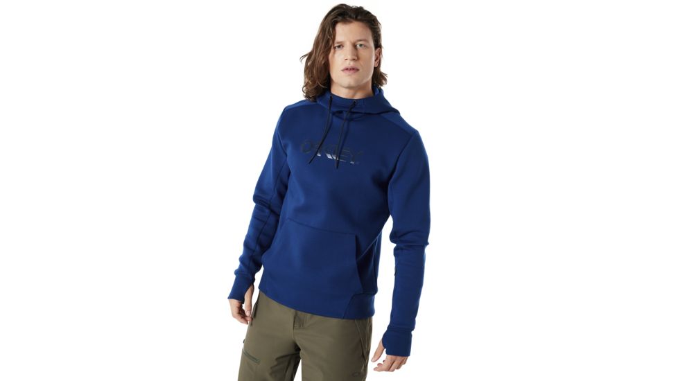 Oakley Hooded Scuba Fleece - Mens, Dark Blue, Extra Large, 461639-609-XL