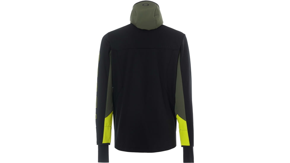 Oakley Hot Springs Thermal Fleece Full Zip - Mens, Blackout, Extra Large, 461772-02E-XL