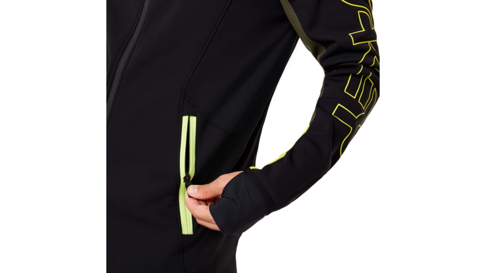 Oakley Hot Springs Thermal Fleece Full Zip - Mens, Blackout, Extra Large, 461772-02E-XL