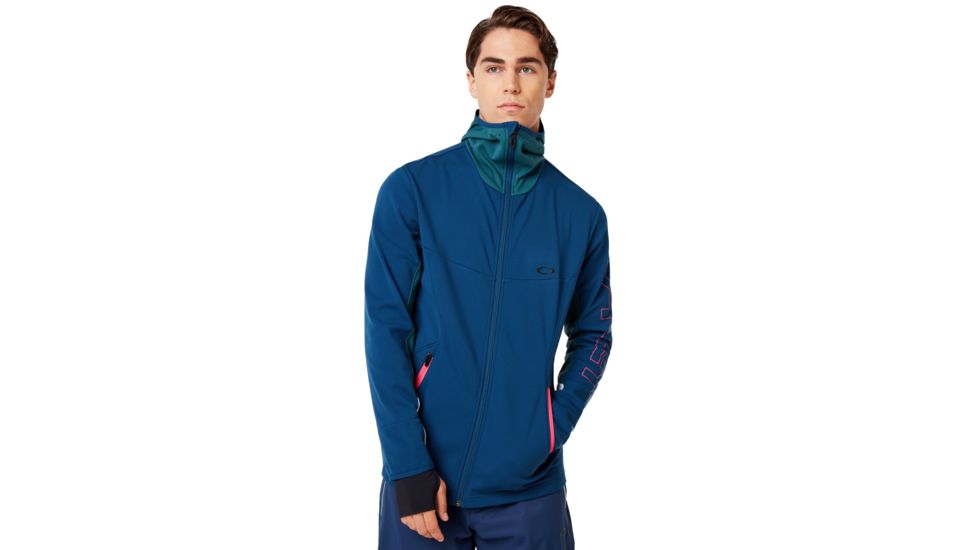 Oakley Hot Springs Thermal Fleece Fz - Mens, Poseidon, Large, 461772-6A1-L