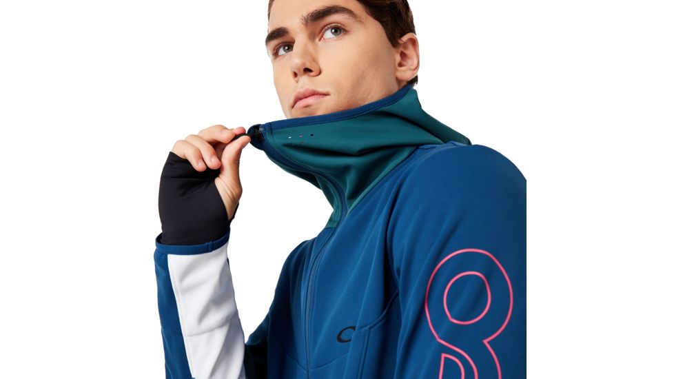 Oakley Hot Springs Thermal Fleece Fz - Mens, Poseidon, Large, 461772-6A1-L