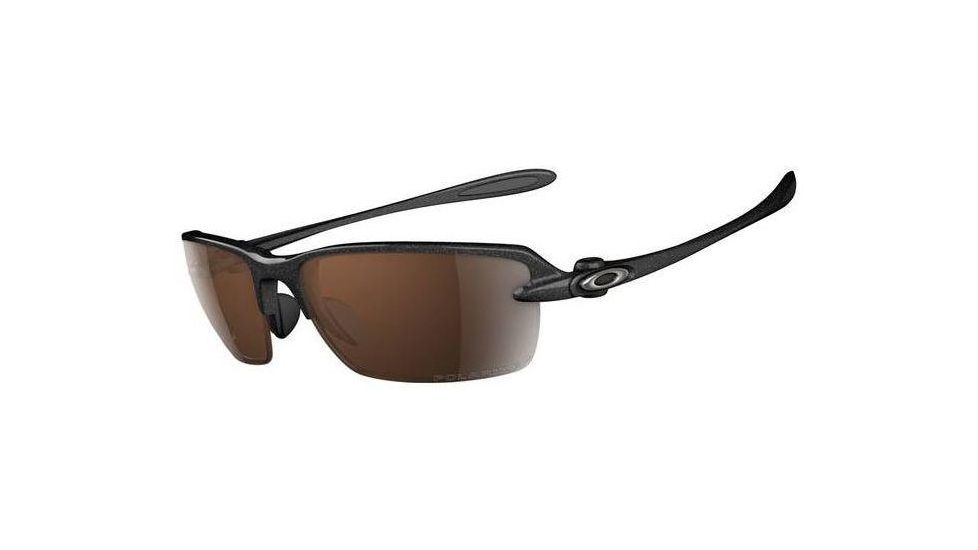 Oakley Ice Pick Metallic Black Frame w/ VR28 Black Iridium Polarized Lenses Sunglasses 12-957