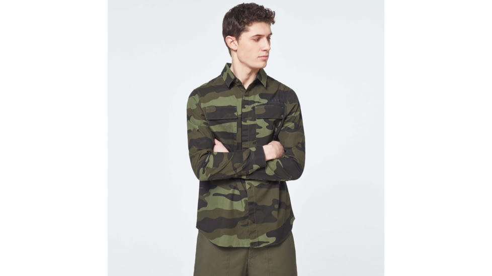 Oakley Icon Cargo Shirt - Mens, Core Camo, Small, FOA400495-982-S