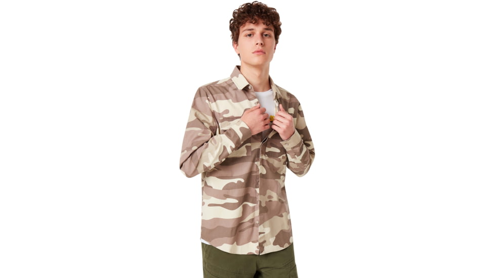 Oakley Icon Cargo Shirt - Mens, Desert Camouflage, Small, 401929-99C-S