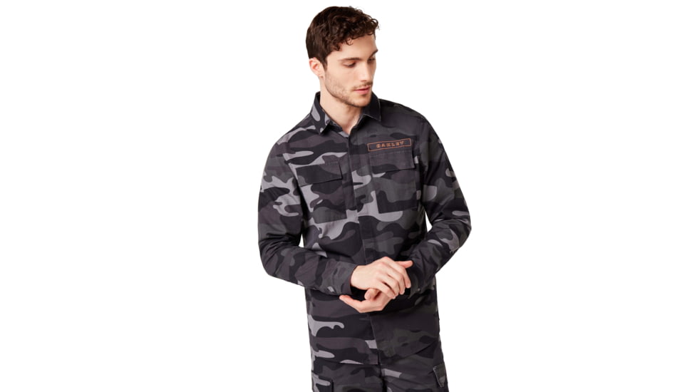 Oakley Icon Cargo Shirt - Mens, Grey Camouflage, Medium, 401929-98C-M