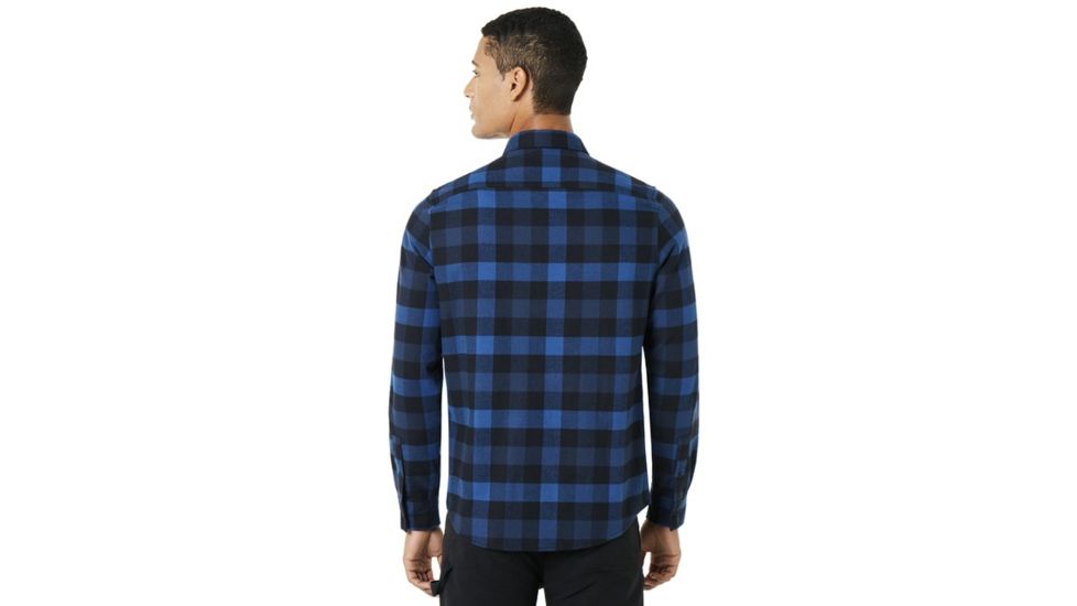 Oakley Icon Flanel Long Sleeve Shirt - Mens, Dark Blue, Medium 401901-609-M