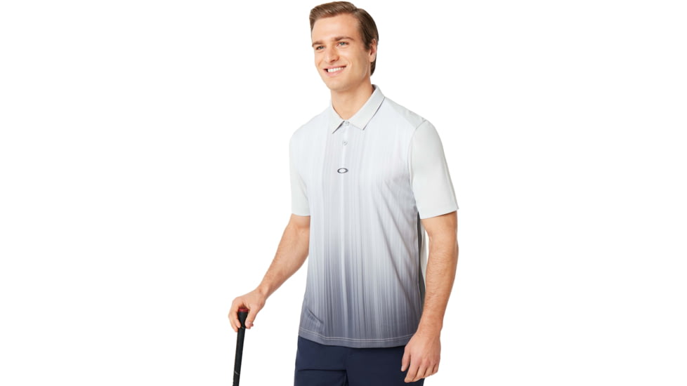 Oakley Infinity Line Golf Polo Short Sleeve Crs - Mens, Light Grey, Extra Small, 434309CRS-202-XS