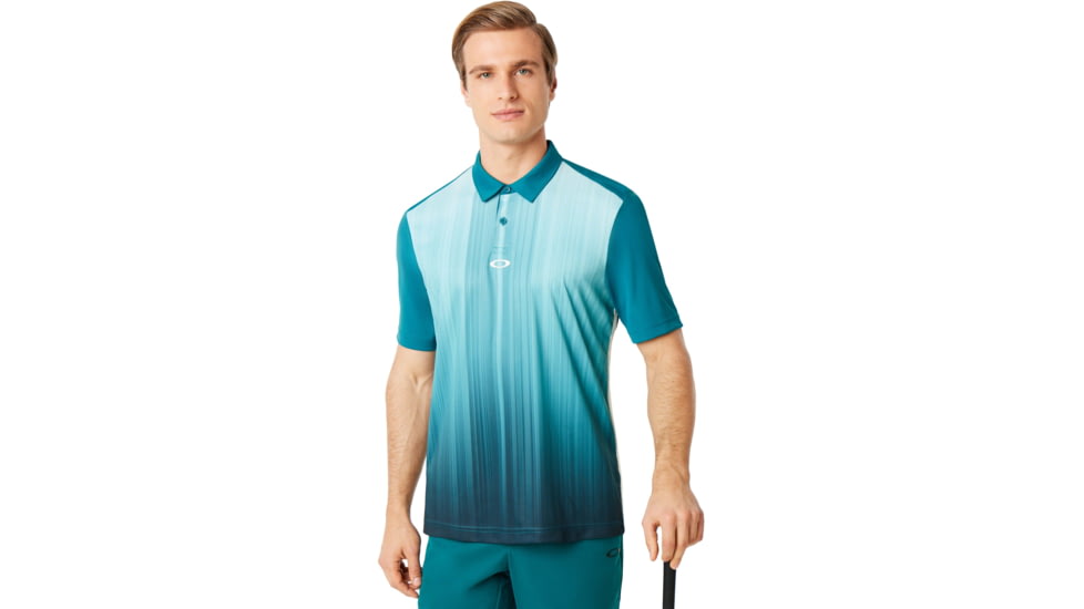 Oakley Infinity Line Golf Polo Short Sleeve Crs - Mens, Petrol, 3XL, 434309CRS-9PE-XXXL