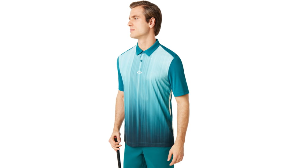 Oakley Infinity Line Golf Polo Short Sleeve Crs - Mens, Petrol, 3XL, 434309CRS-9PE-XXXL