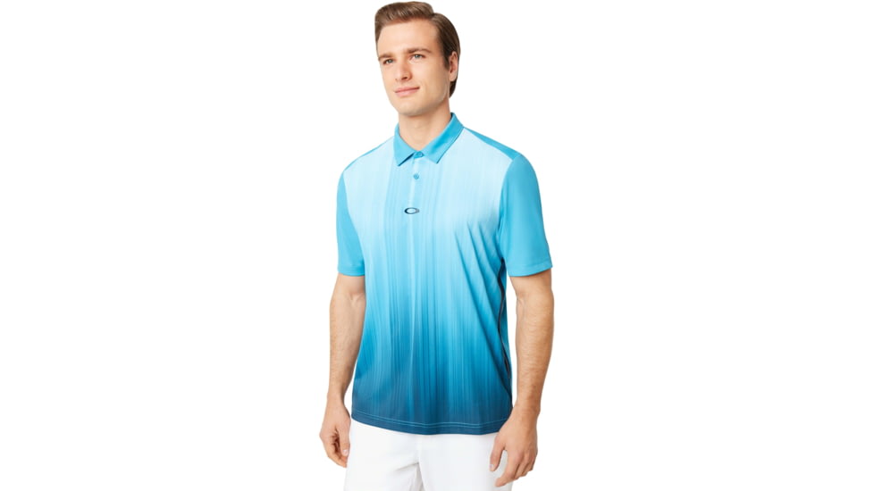 Oakley Infinity Line Golf Polo Short Sleeve Crs - Mens, Stormed Blue, Extra Small, 434309CRS-6SB-XS