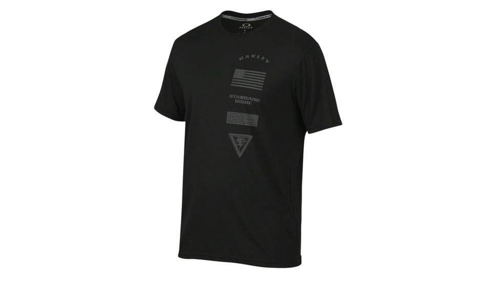 Oakley Insignia Tee, Jet Black, Extra Large 455166-01K-XL