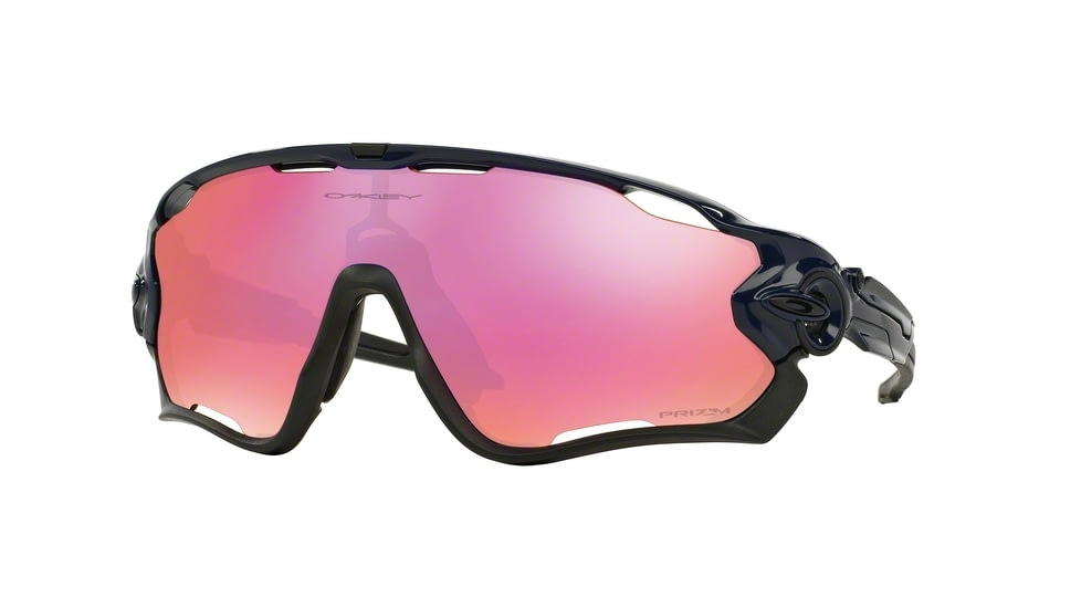 Oakley JAWBREAKER OO9290 Sunglasses 929004-31 - Polished Navy Frame, Prizm Trail Lenses