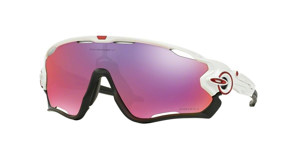 Oakley JAWBREAKER OO9290 Sunglasses 929005-31 - Polished White Frame, Prizm Road Lenses