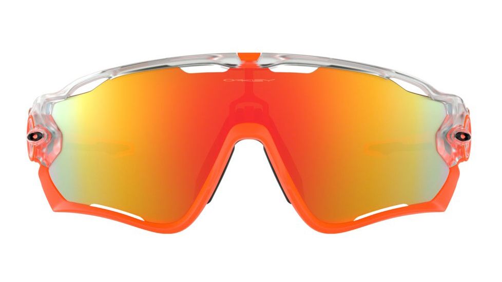 Oakley JAWBREAKER OO9290 Progressive Prescription Sunglasses, 31mm, Matte Clear, OO9290-929037-31-PRO
