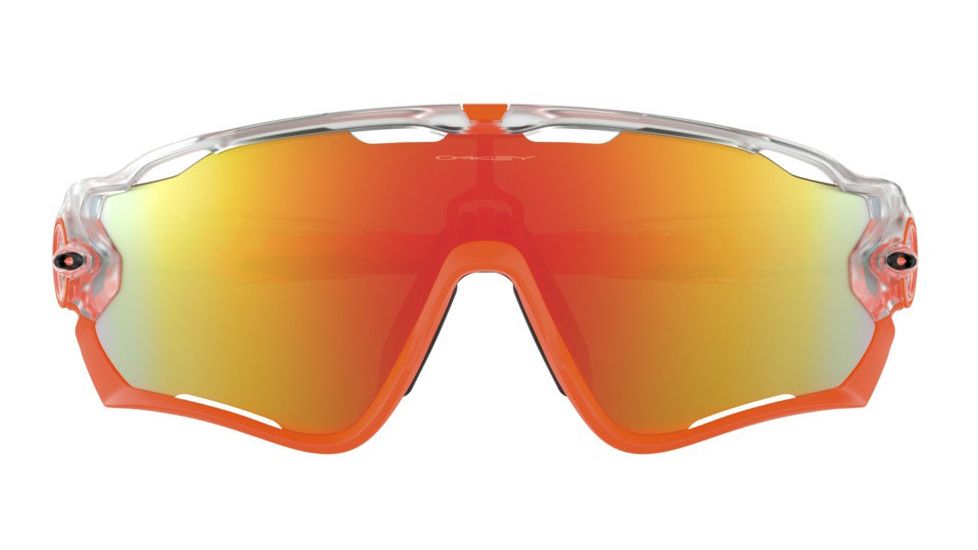 Oakley JAWBREAKER OO9290 Progressive Prescription Sunglasses, 31mm, Matte Clear, OO9290-929037-31-PRO