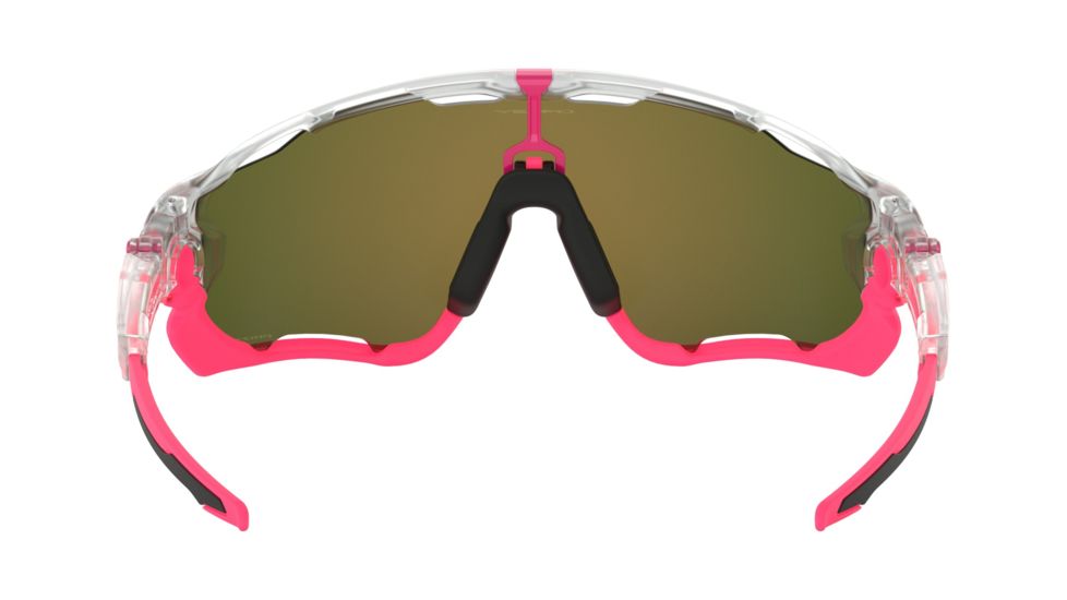Oakley Jawbreaker OO9290 Sunglasses 929039-31 - Matte Clear Frame, Prizm Ruby Lenses