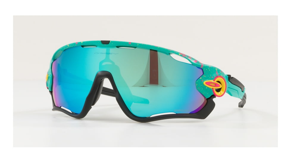 Oakley Jawbreaker OO9290 Sunglasses 929041-31 - Splatter Celeste Frame, Prizm Sapphire Lenses