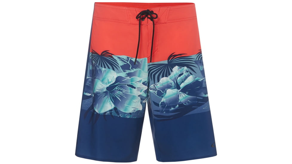 Oakley Jbay Flower Block Seamless 21 - Mens, Fire Red, 40, 482464-4FR-40