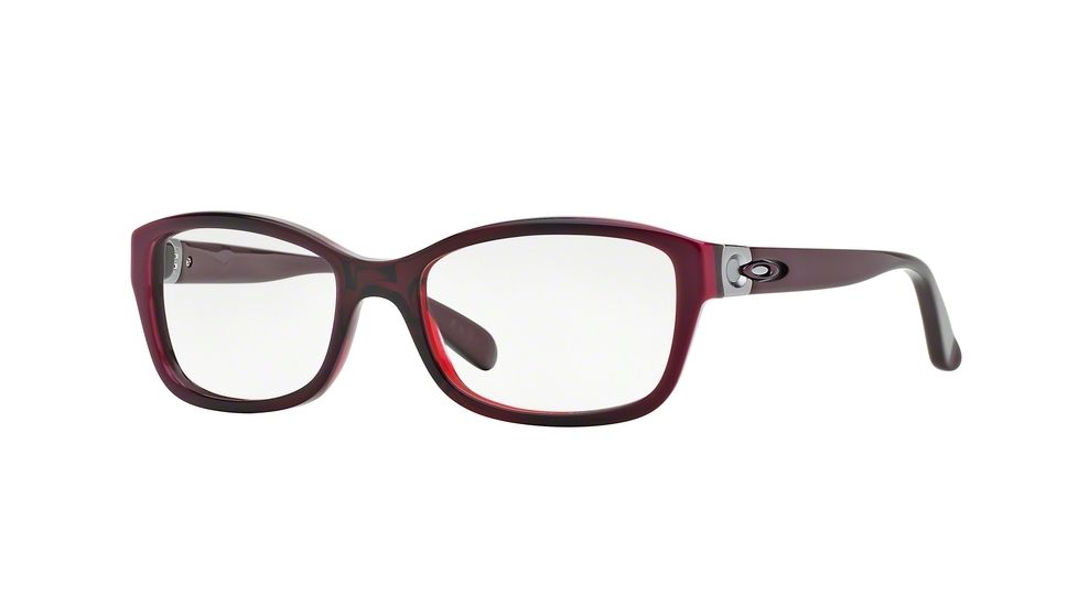 Oakley Junket Progressive Prescription Eyeglasses 108707-52 - Dark Pink Vapor