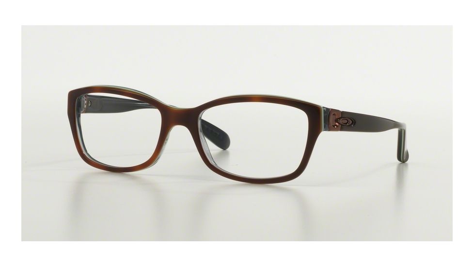 Oakley Junket Progressive Prescription Eyeglasses 108702-52 - Tortoise Sky Frame