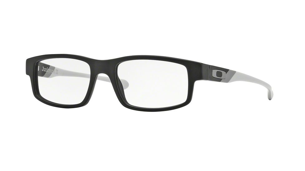 Oakley JUNKYARD II OX1097 Bifocal Prescription Eyeglasses 109701-51 - Black Gray Frame, Clear Lenses