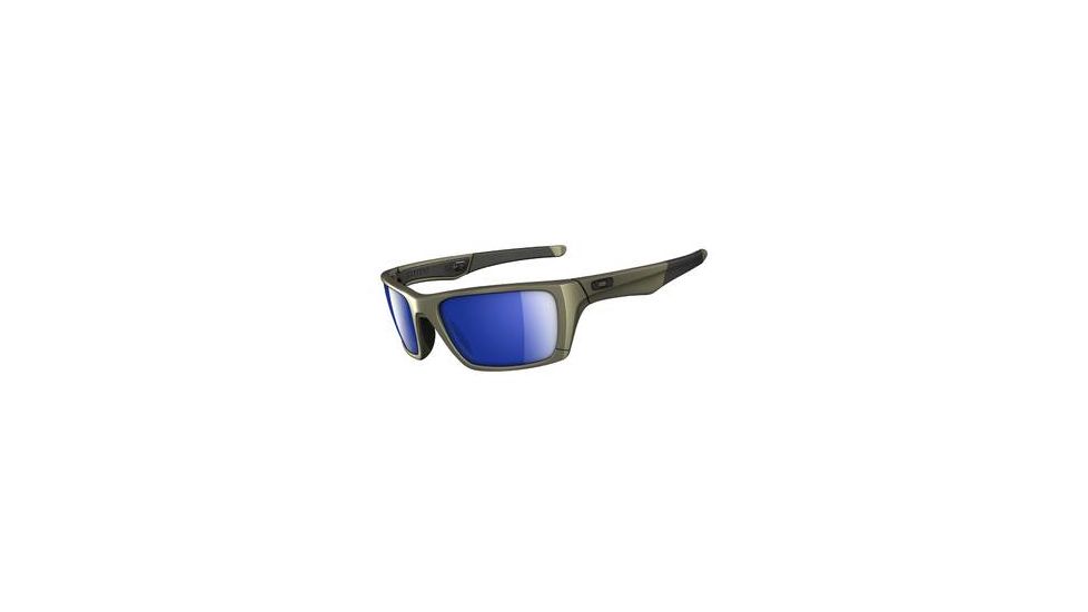 Oakley Jury Sunglasses - Distressed Silver Frame w/ Ice Iridium Lenses OO4045-03