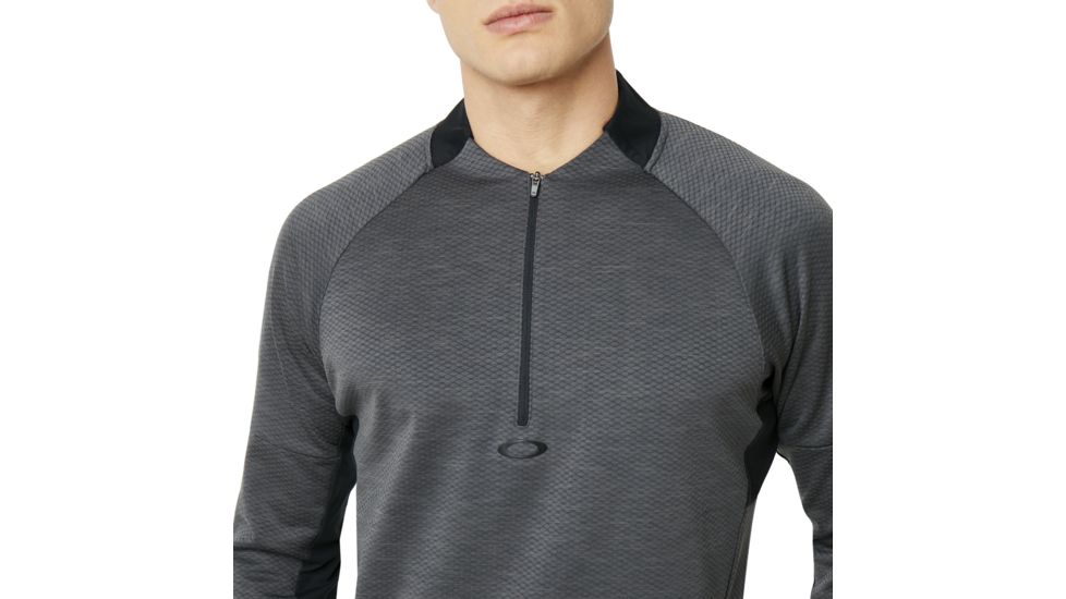 Oakley Knockdown Mixed Fleece 1/4 Zip - Mens, Forged Iron, M, 461724-24J-M