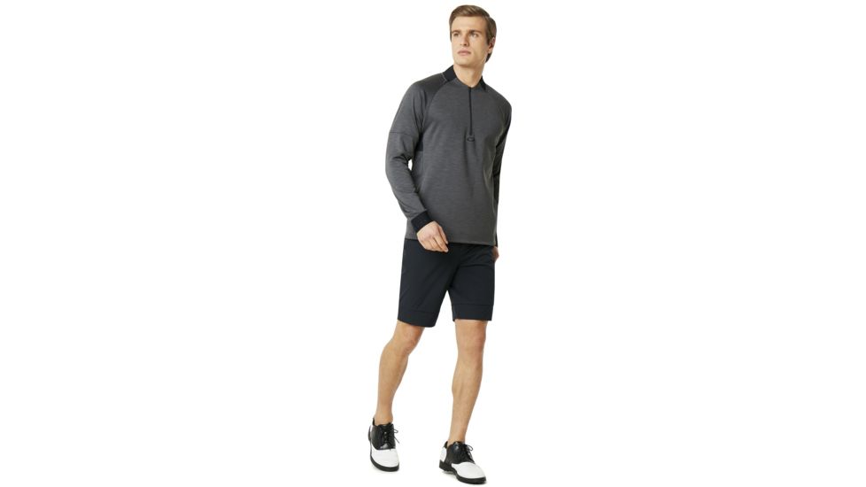 Oakley Knockdown Mixed Fleece 1/4 Zip - Mens, Forged Iron, M, 461724-24J-M