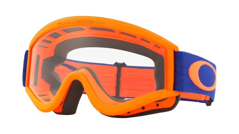 Oakley L-Frame MX Goggles, Orange/Blue/Clear, OO7008-02