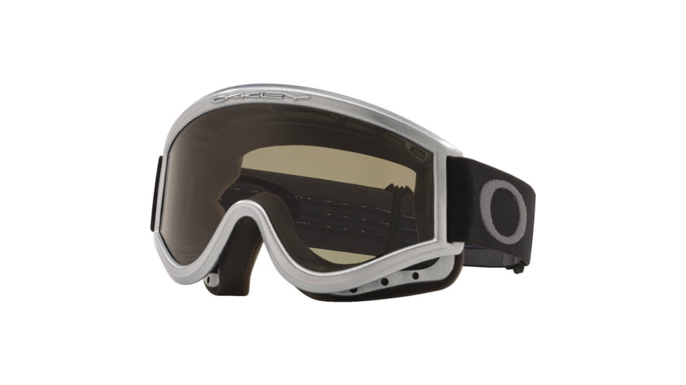 Oakley L-Frame MX Goggles, Silver Chrome/Dark Grey/ Clear Sand, OO7008-04