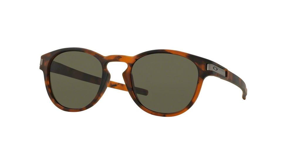 Oakley LATCH A OO9349 Progressive Prescription Sunglasses OO9349-934902-53 - Lens Diameter 53 mm, Frame Color Matte Brown Tortoise