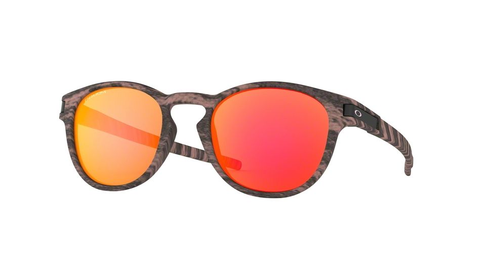 Oakley Latch A OO9349 Progressive Prescription Sunglasses, 53mm, Rosewood, OO9349-934926-53-PRO