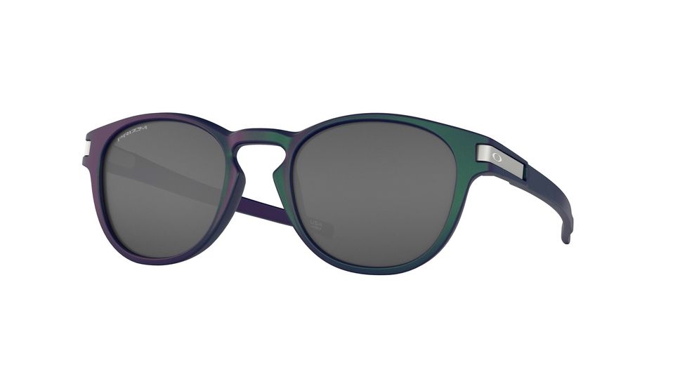 Oakley Latch A OO9349 Progressive Prescription Sunglasses, 53mm, Green/Purple Shift, OO9349-934929-53-PRO