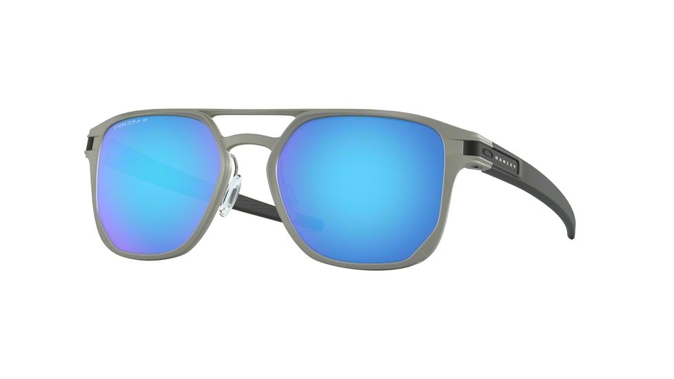 Oakley LATCH ALPHA OO4128 Prescription Sunglasses, 53mm, Light Gunmetal, OO4128-412804-53-SV