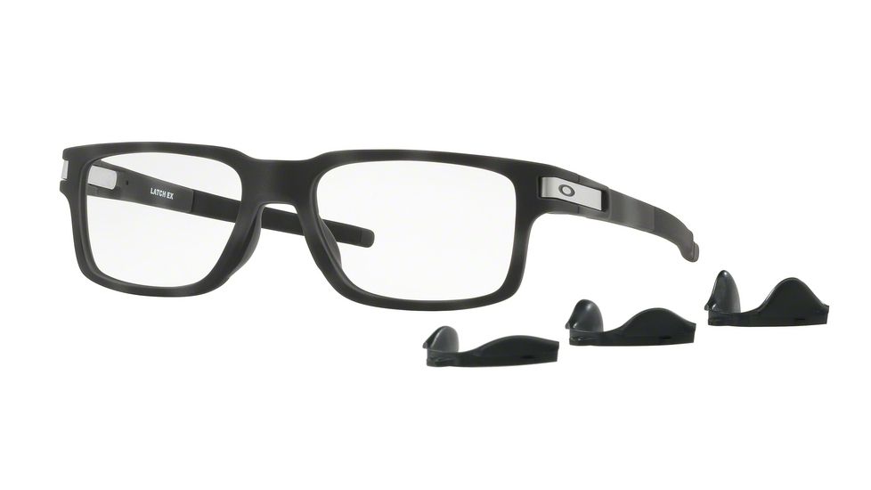 Oakley LATCH EX OX8115 Progressive Prescription Eyeglasses, 52mm, Black/Camo, OX8115-811505-52-PRO