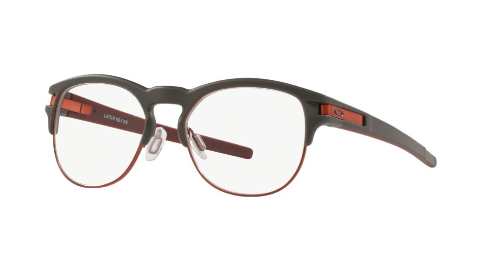 Oakley LATCH KEY RX OX8134 Prescription Eyeglasses, 50mm, Satin Gunmetal, OX8134-813406-50-SV