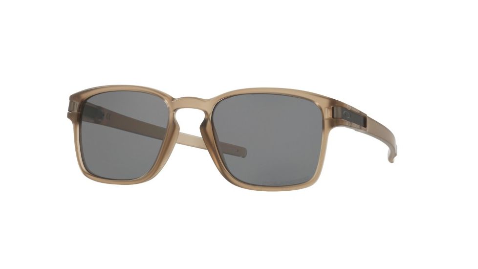 Oakley LATCH SQ OO9353 Sunglasses 935305-52 - Matte Sepia Frame, Grey Polarized Lenses