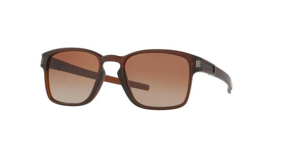 Oakley LATCH SQ OO9353 Sunglasses 935309-52 - Matte Rootbeer Frame, Dark Brown Gradient Lenses