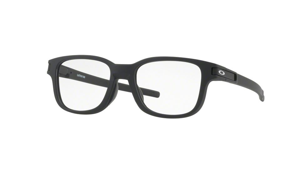 Oakley LATCH SS OX8114 Bifocal Prescription Eyeglasses 811401-52 - Satin Black Frame, Clear Lenses