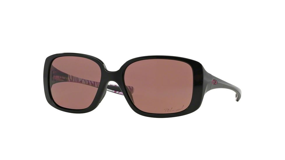 Oakley LBD OO9193 Progressive Prescription Sunglasses OO9193-919312-54 - Lens Diameter 54 mm, Frame Color Breast Cancer Polished Black