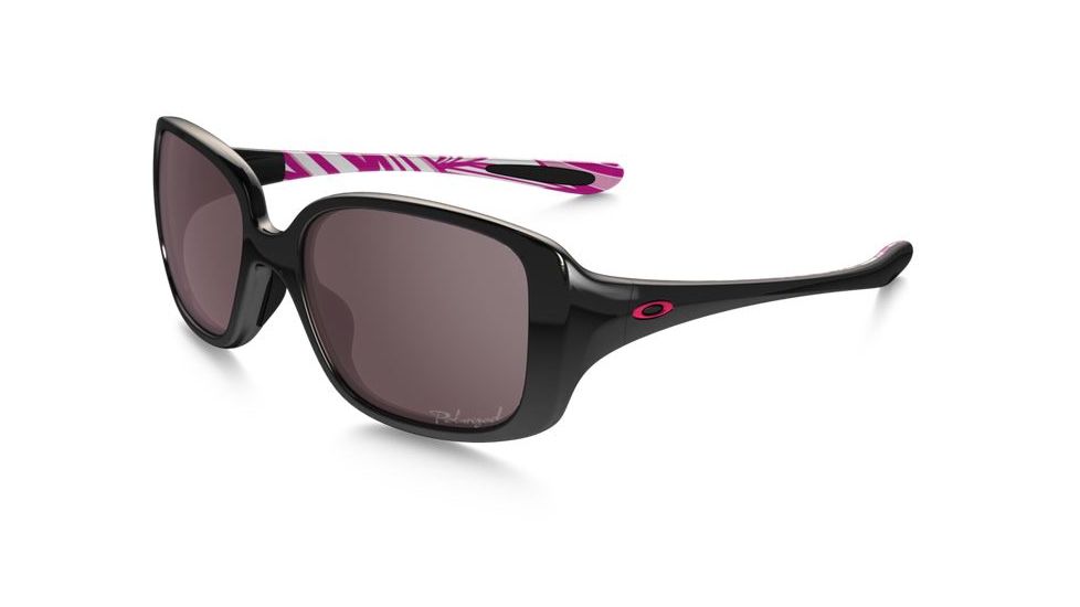 Oakley LBD Sunglasses Polished Black Frame, OO Grey Polarized Lens-OO9193-12